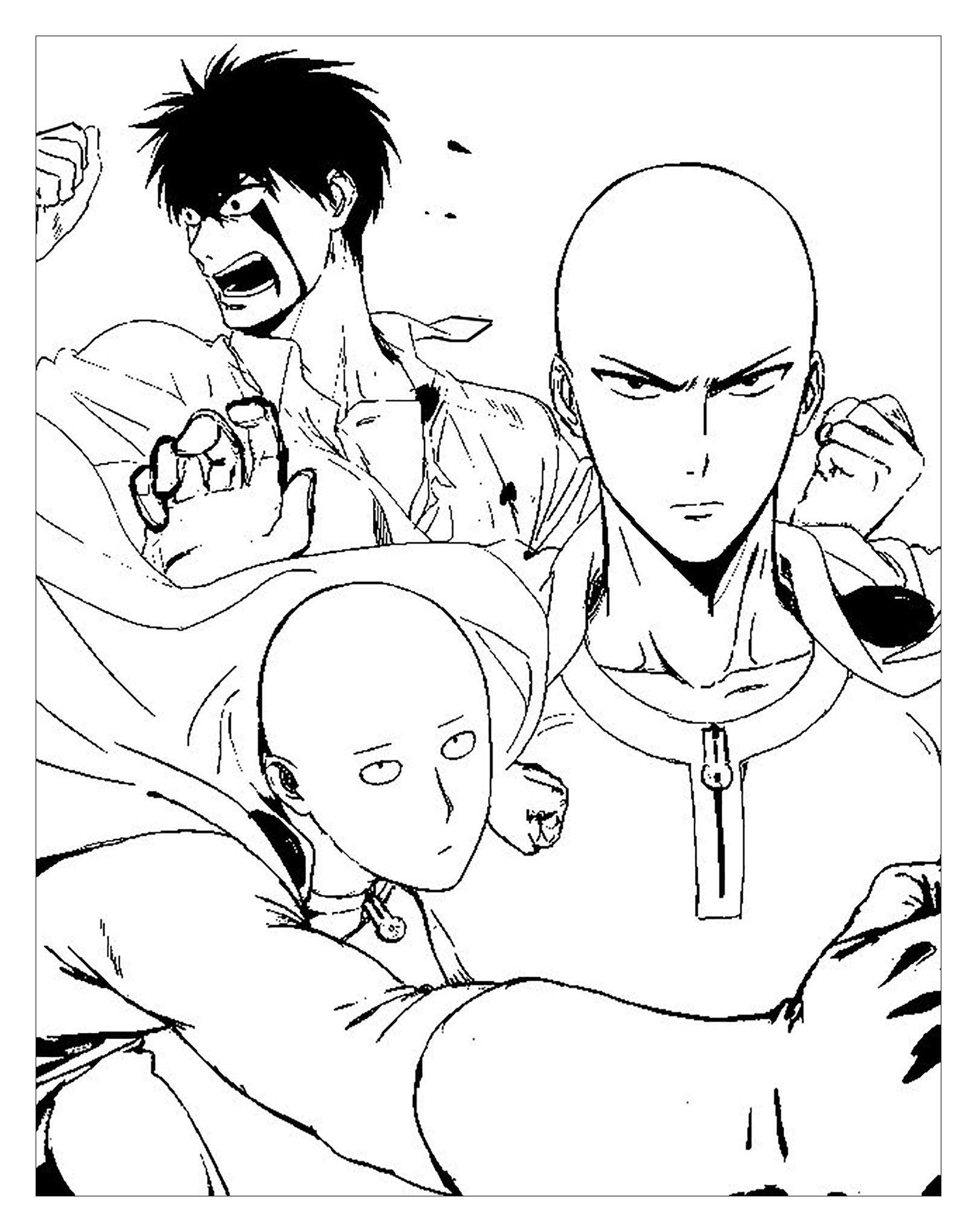 Once Punch Man Coloring Pages