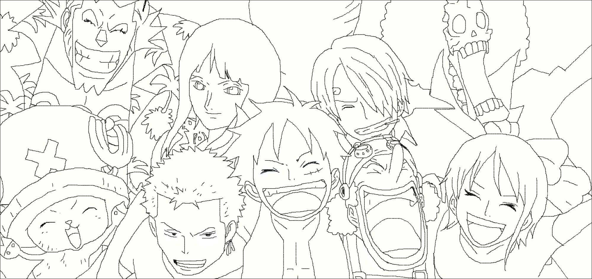 One Piece 1 Coloring Page