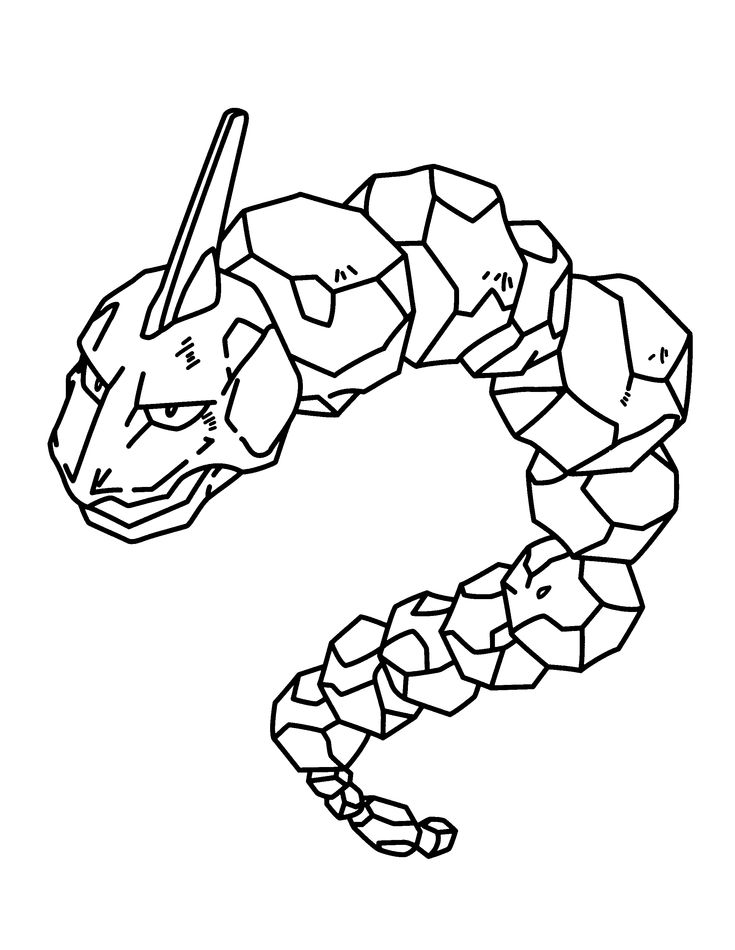 Onix Coloring Page