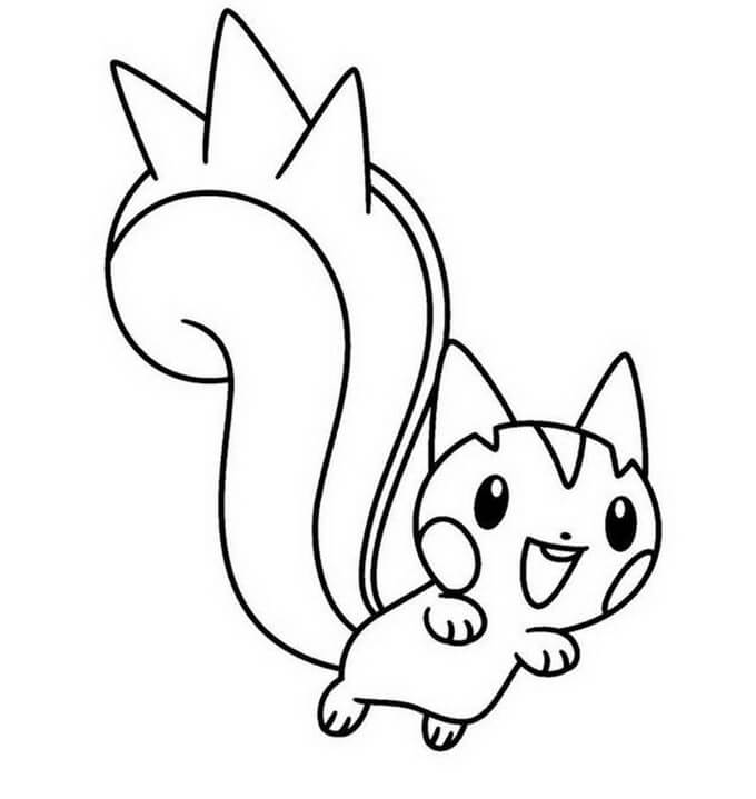 Pachirisu Coloring Page