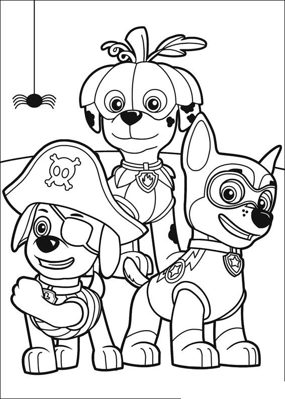 Paw Patrol Coloring Page For Kids