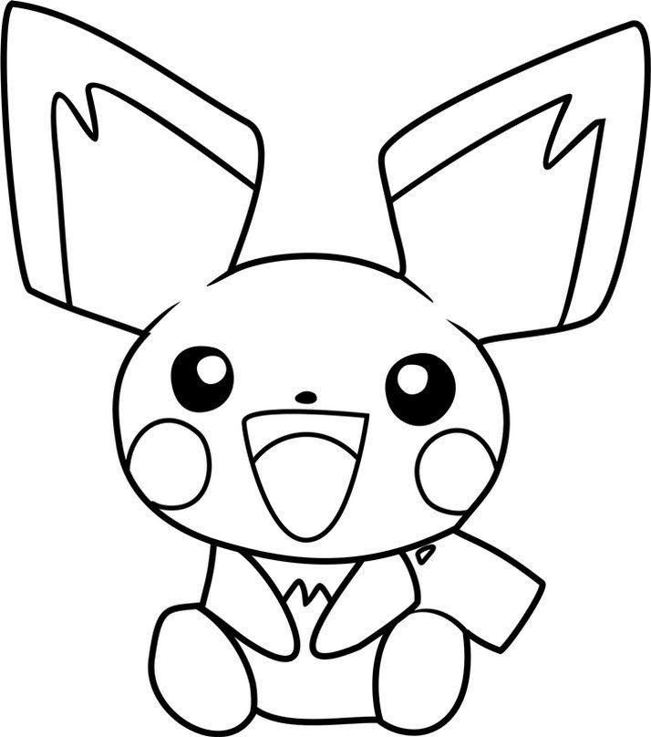 Pichu Coloring Page