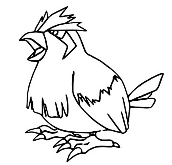 Pidgey Coloring Page