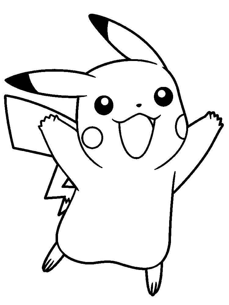 Pikachu Coloring Page
