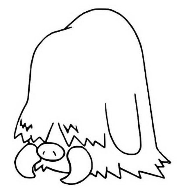 Piloswine Coloring Page