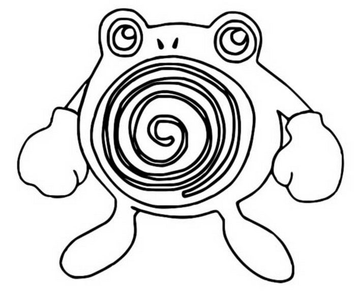 Poliwhirl Coloring Page