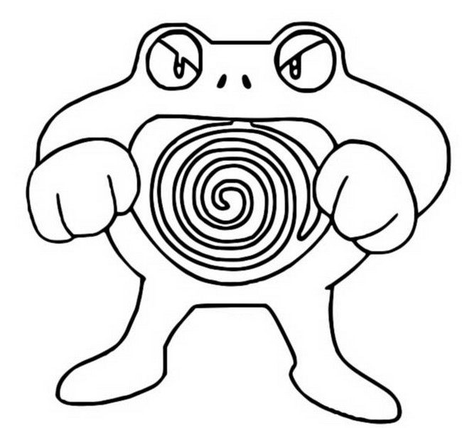Poliwrath Coloring Page