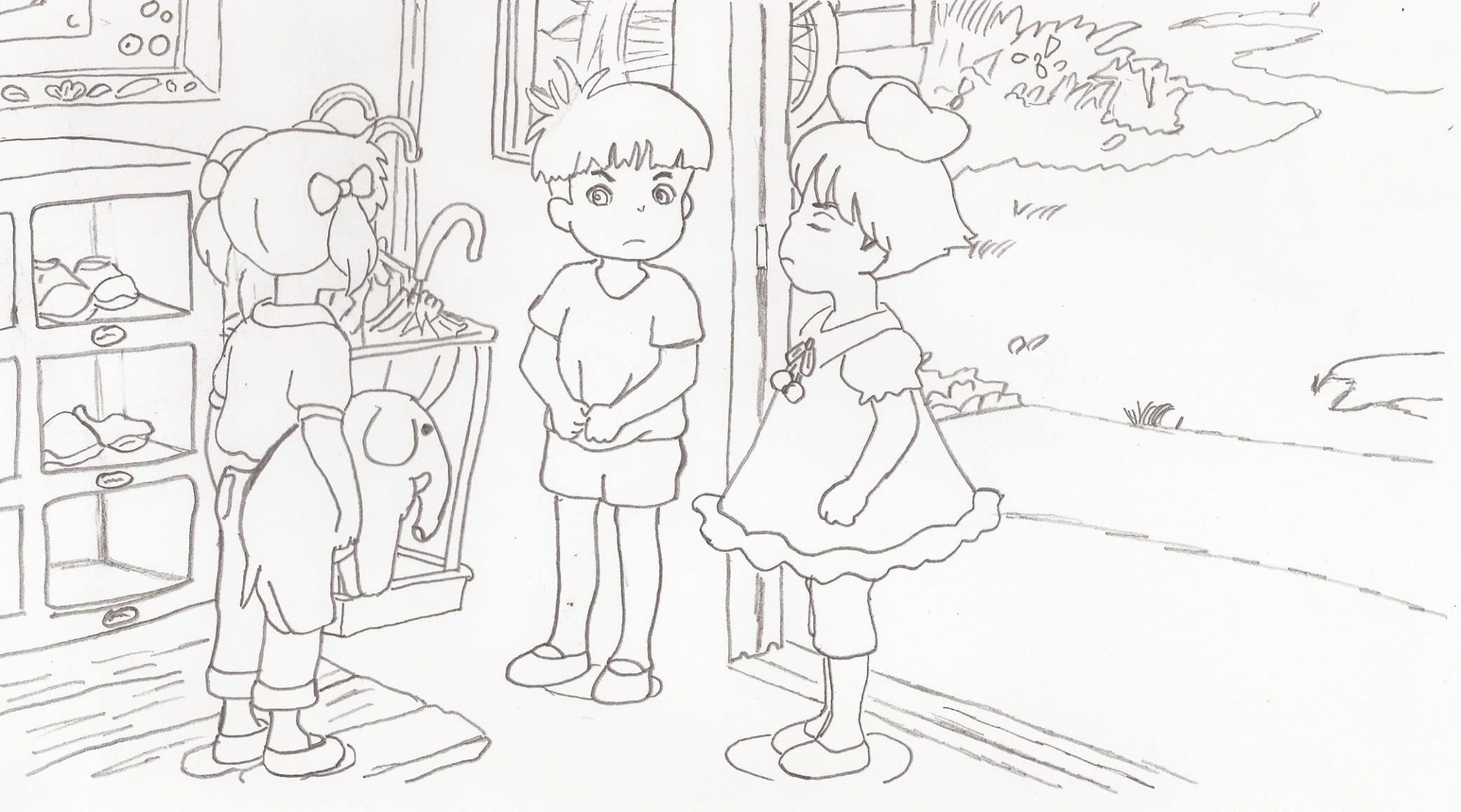 Ponyo Characters Coloring Pages