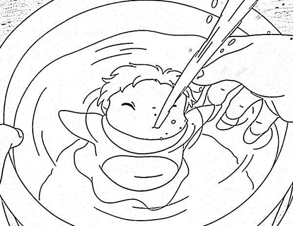 Anime Coloring Pages Ponyo