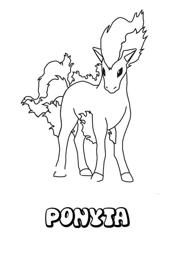 Ponyta Coloring Page