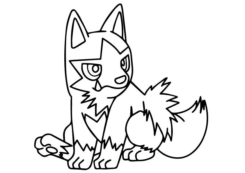 Poochyena Coloring Page