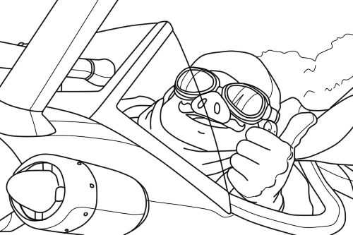 Porco Rosso Printable Coloring Pages
