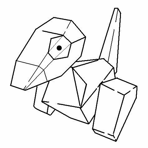 Porygon Coloring Page