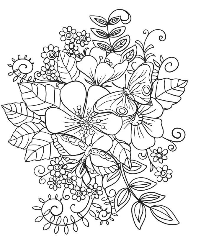 Pretty Flower Coloring Pages