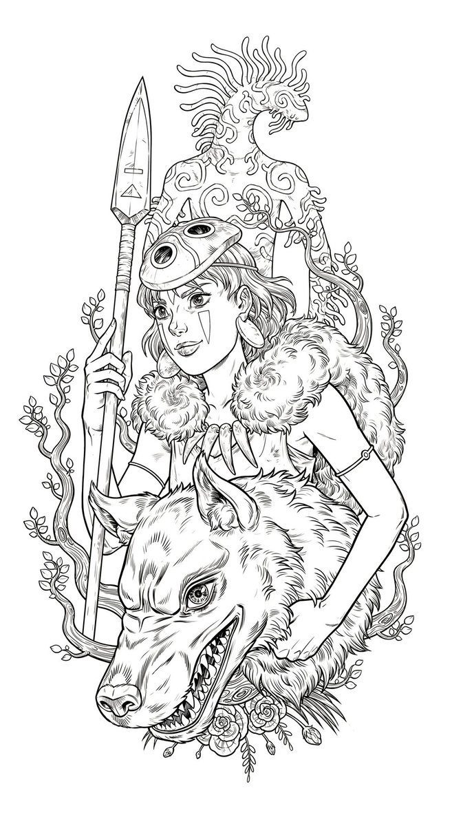 Princess Mononoke Tattoo ideas