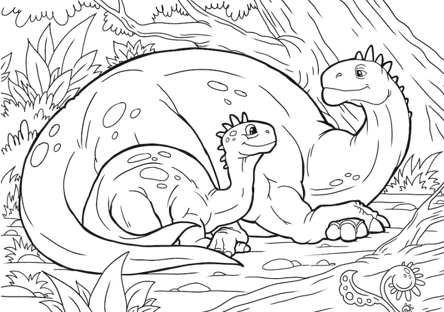 Printable Dinosaur Coloring Pages for Kids
