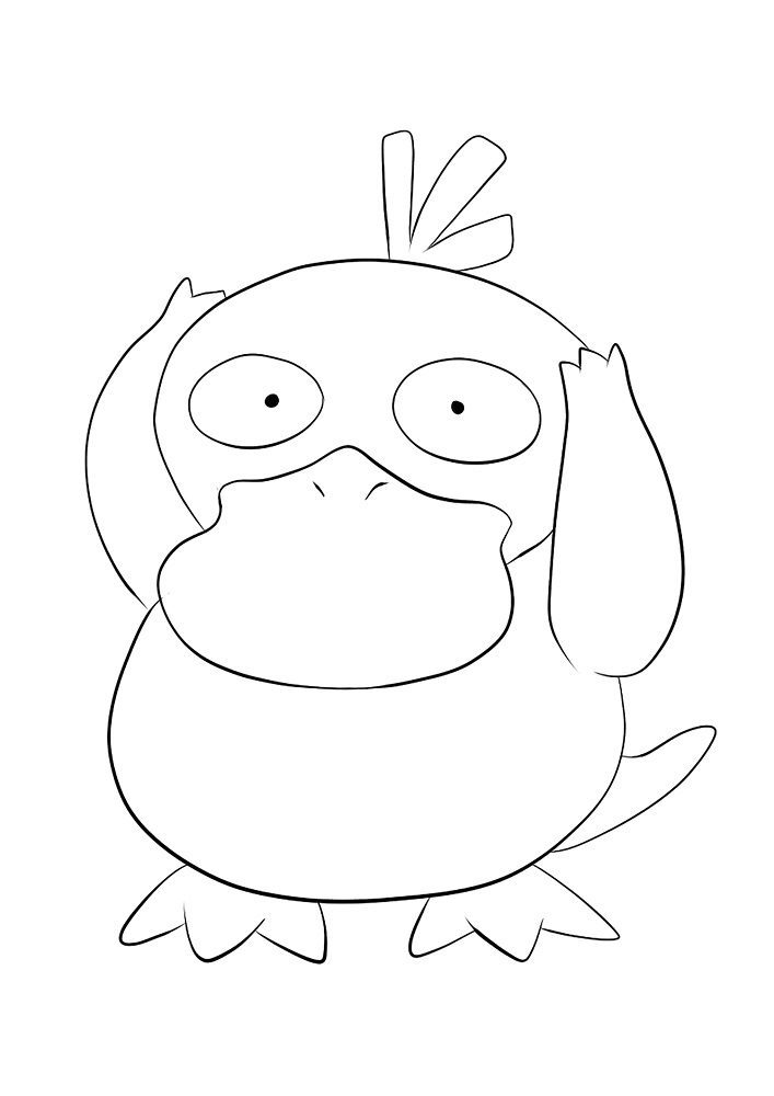 Psyduck Coloring Page