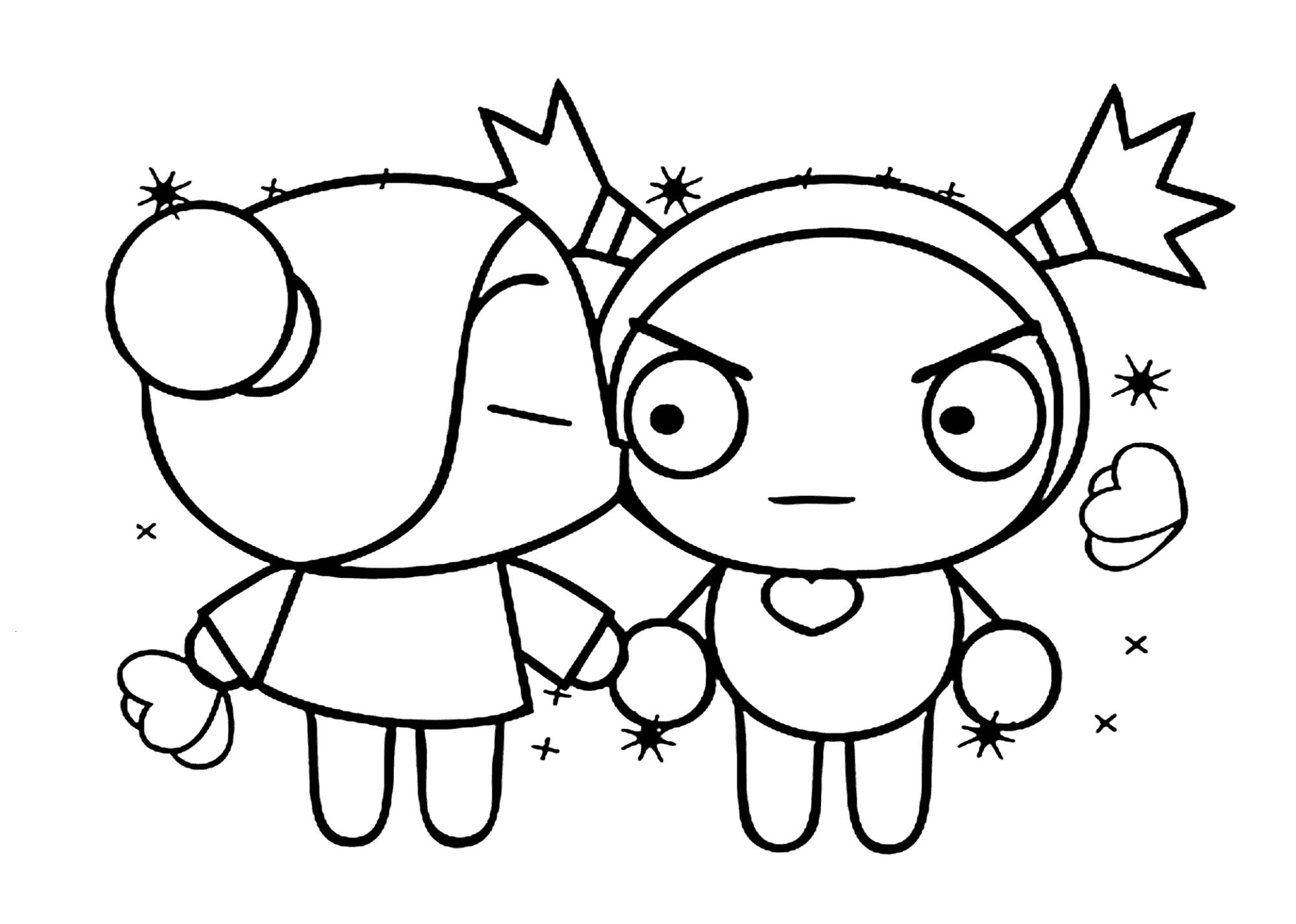 Pucca Coloring Page For Kids