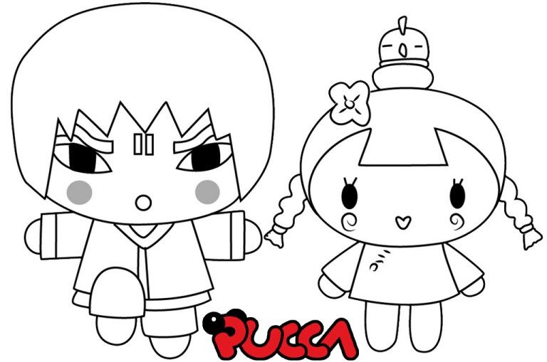 Pucca Coloring Page