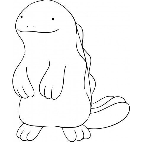 Quagsire Coloring Page