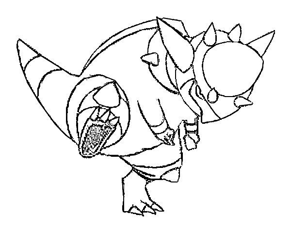 Rampardos Coloring Page