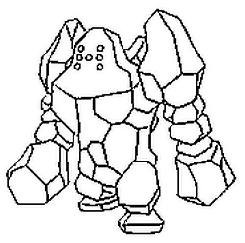 Regirock Coloring Page