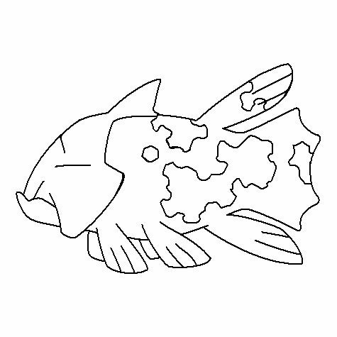 Relicanth Coloring Page