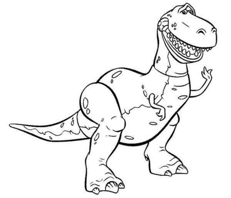Rex Toy Story Coloring Pages & coloring book.