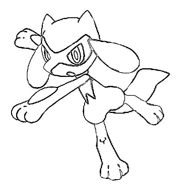 Riolu Coloring Page