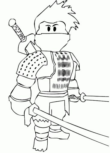 Roblox Coloring Pages Ninja