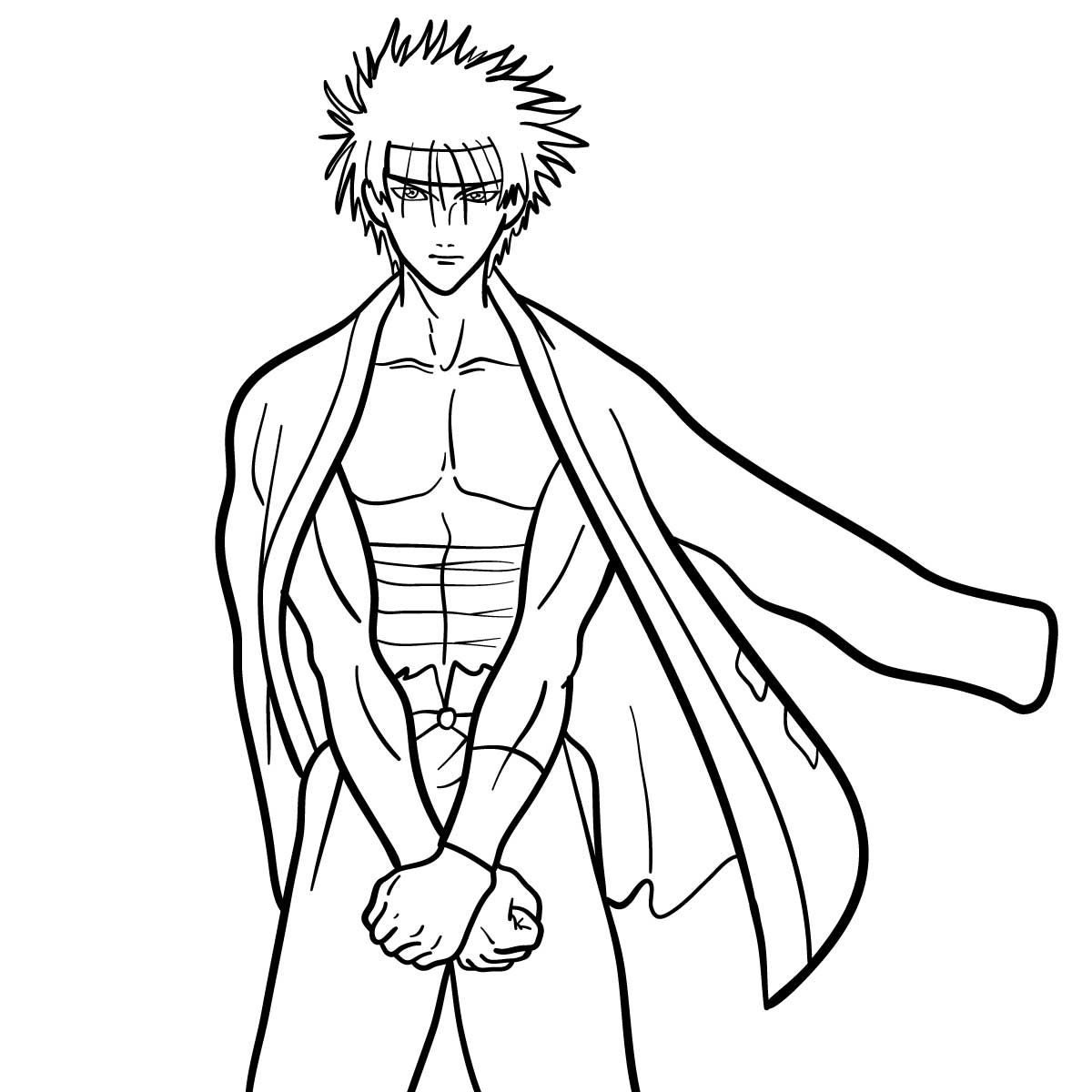 Sagara Sanosuke Coloring Pages