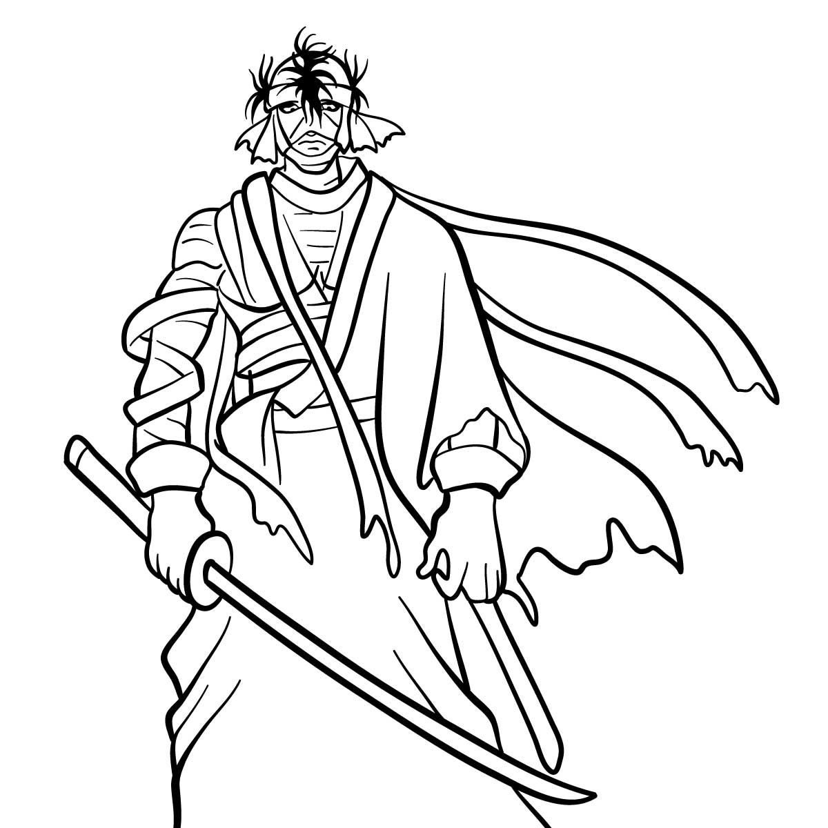 Samurai X Hunter Shishio Coloring Pages