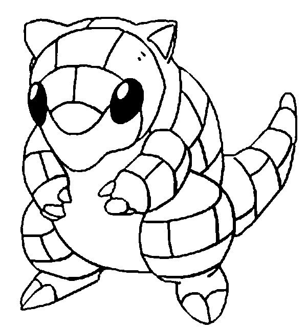 Sandshrew Coloring Page