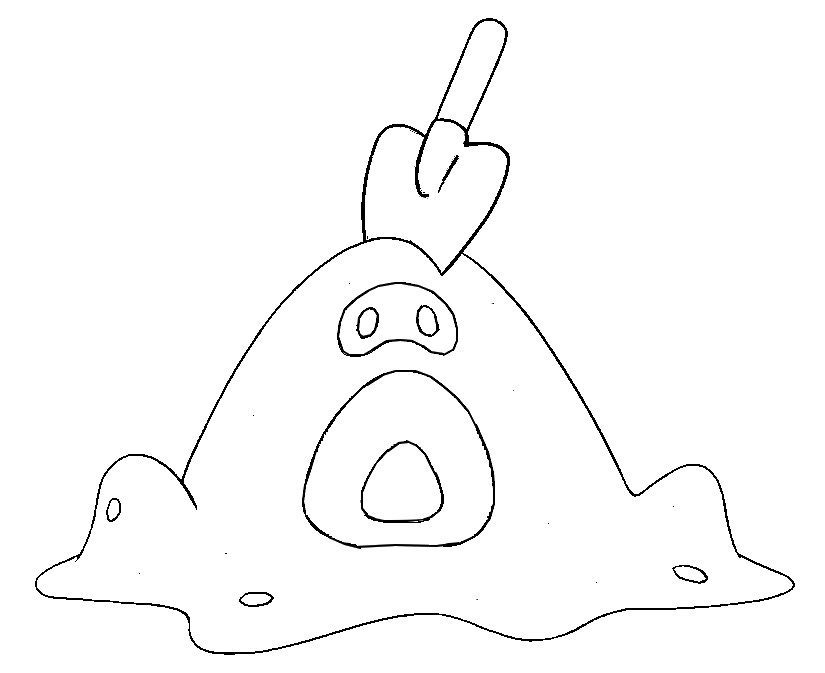 Sandygast Coloring Page