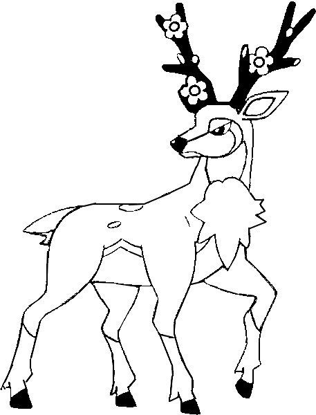 Sawsbuck Coloring Page