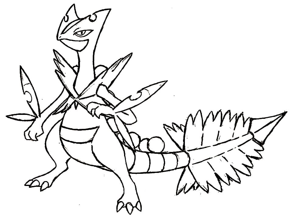 Sceptile Coloring Page