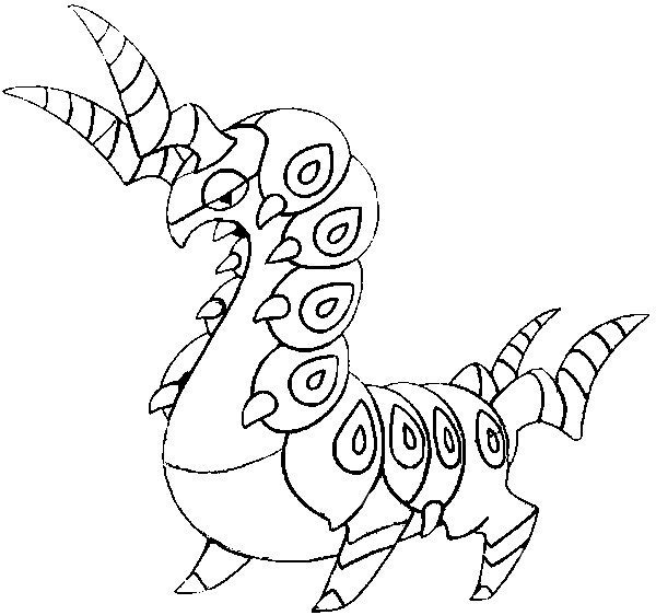 Scolipede Coloring Page