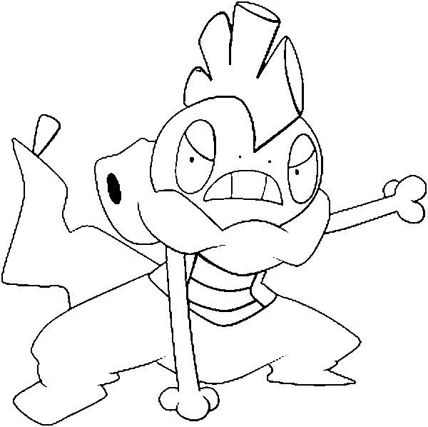 Scrafty Coloring Page