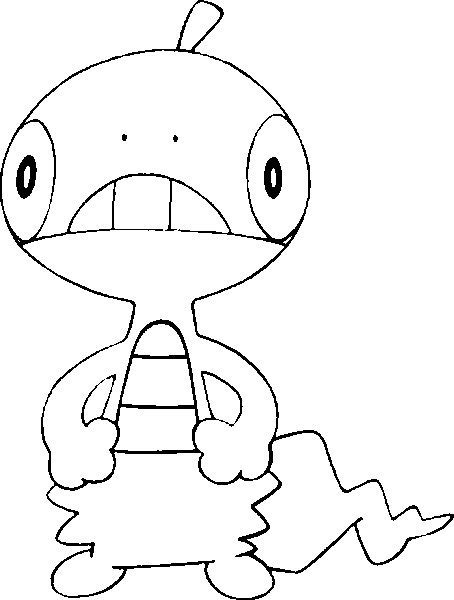 Scraggy Coloring Page