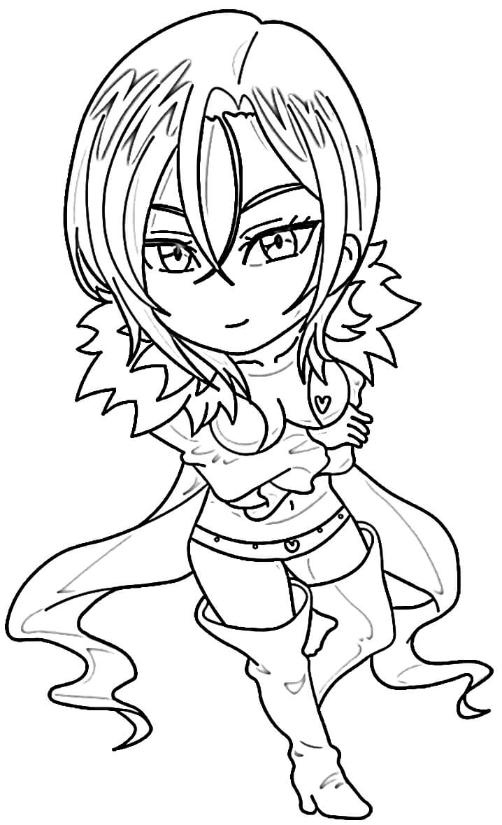 Seven Deadly Sins Merlin Chibi Coloring Pages