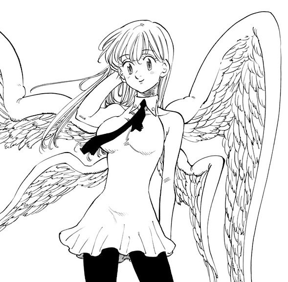 Seven Deadly Sins Elizabeth Coloring Page