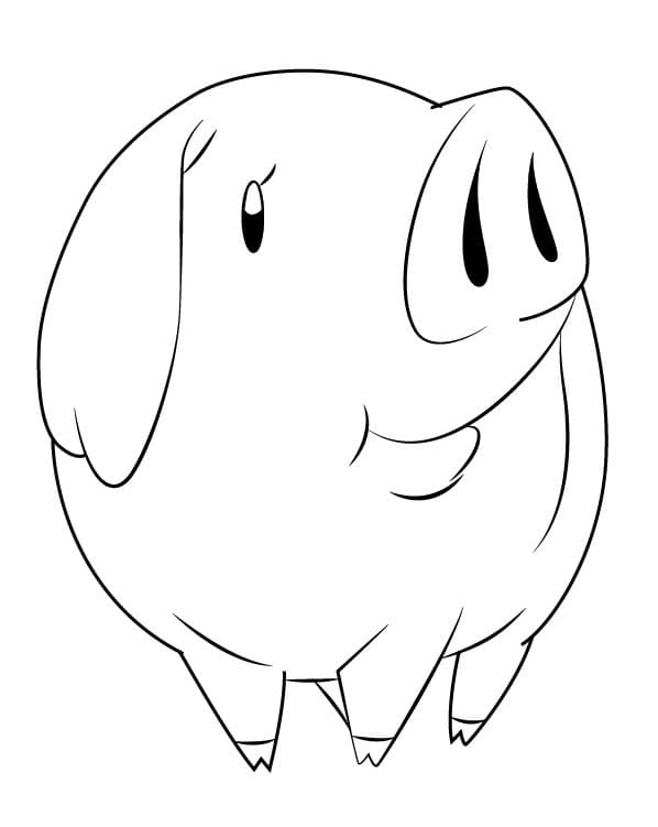 Seven Deadly Sins Pig Coloring Pages
