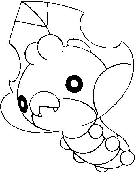 Sewaddle Coloring Page