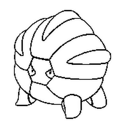 Shelgon Coloring Page