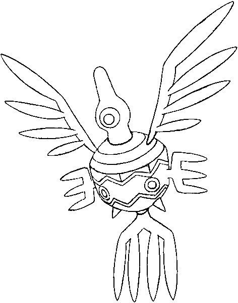 Sigilyph Coloring Page