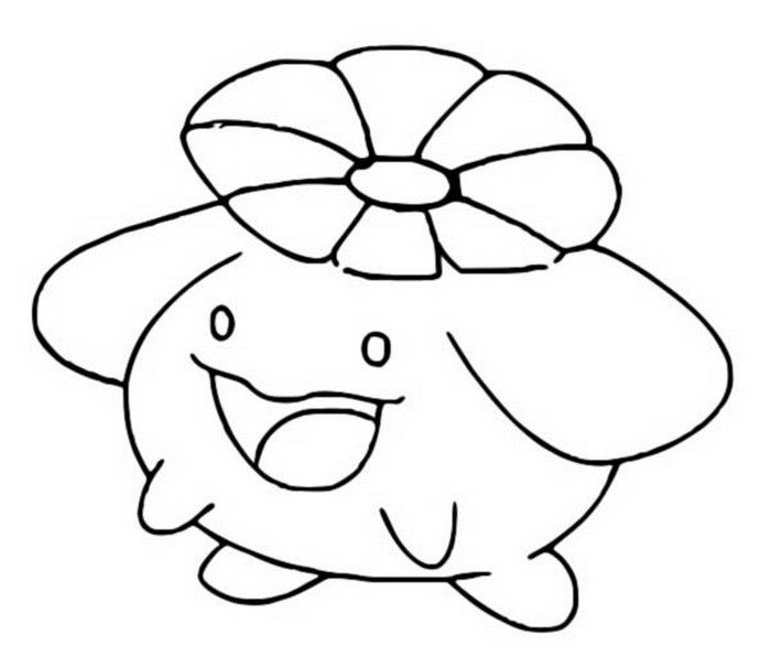 Skiploom Coloring Page