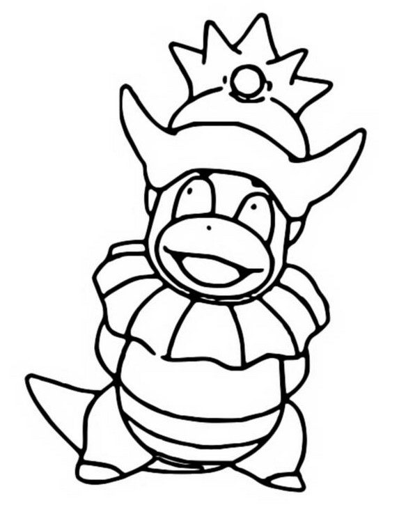 Slowking Coloring Page