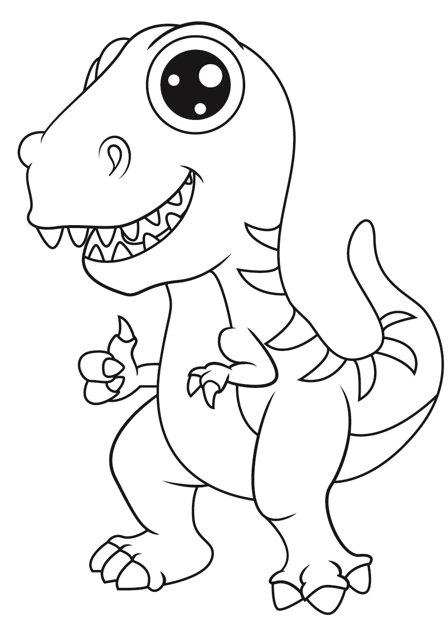 Small Dinosaur Coloring Pages