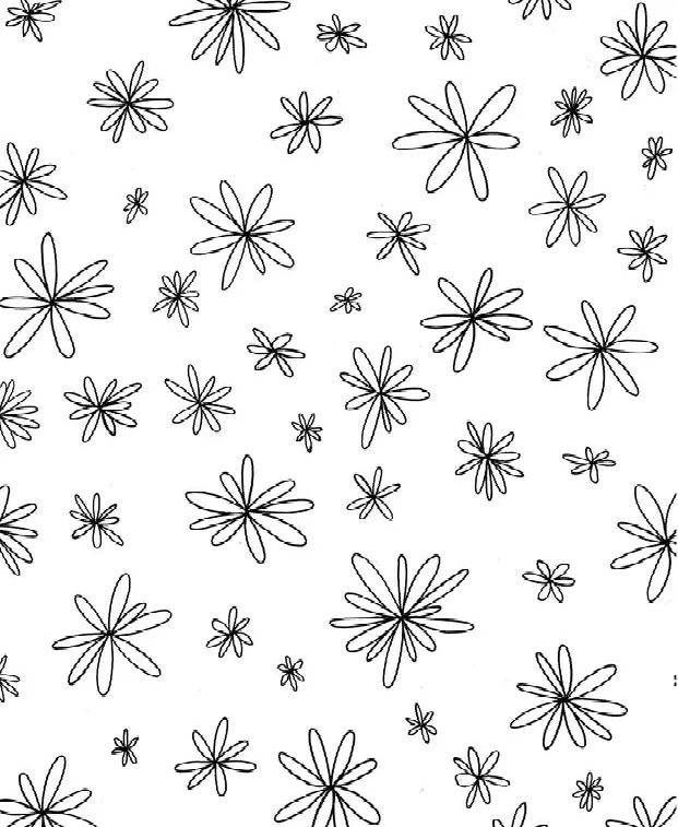 Small Flower Coloring Pages