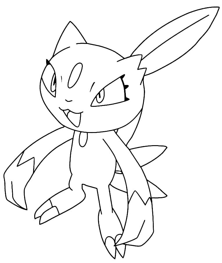 Sneasel Coloring Page